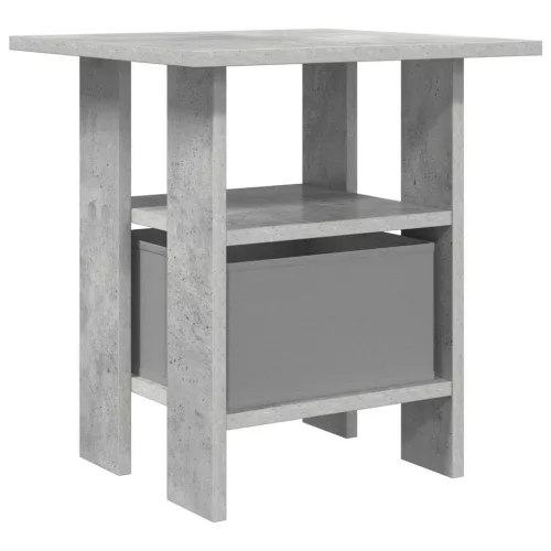  Éjjeli asztal 2 pcs Beton Szürke 41 x 40 x 45 cm Faanyag