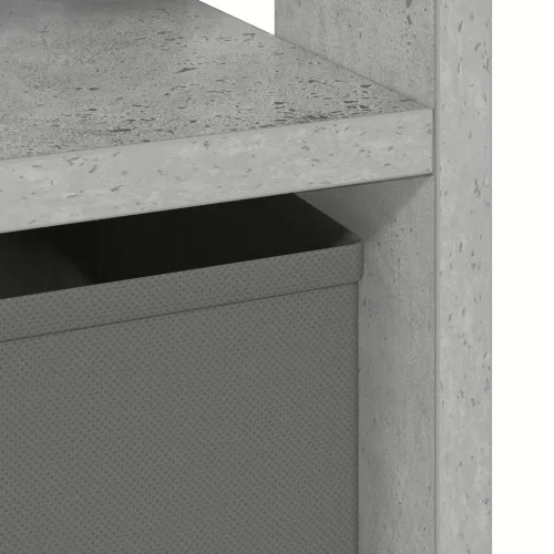  Éjjeli asztal 2 pcs Beton Szürke 41 x 40 x 45 cm Faanyag