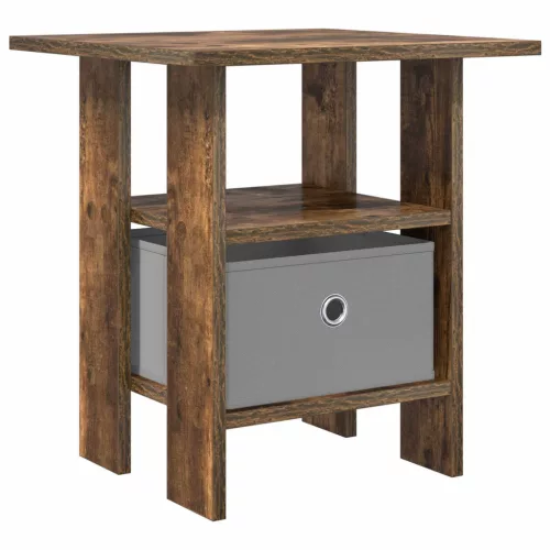  Éjjeli asztal fiókkal Füstölt tölgy 41 x 40 x 45 cm Faanyag