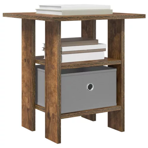  Éjjeli asztal fiókkal Füstölt tölgy 41 x 40 x 45 cm Faanyag