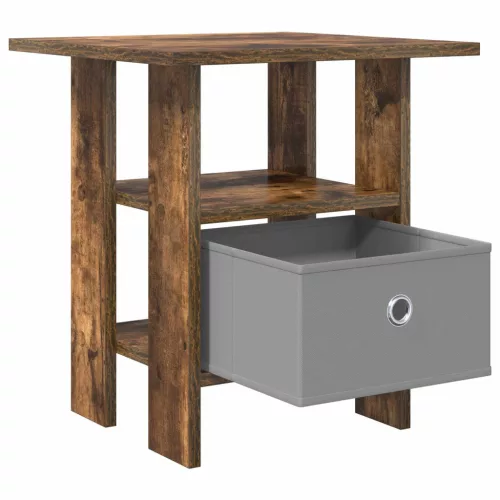  Éjjeli asztal 2 pcs Füstölt tölgy 41 x 40 x 45 cm Faanyag