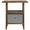  Éjjeli asztal 2 pcs Füstölt tölgy 41 x 40 x 45 cm Faanyag