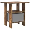  Éjjeli asztal 2 pcs Füstölt tölgy 41 x 40 x 45 cm Faanyag