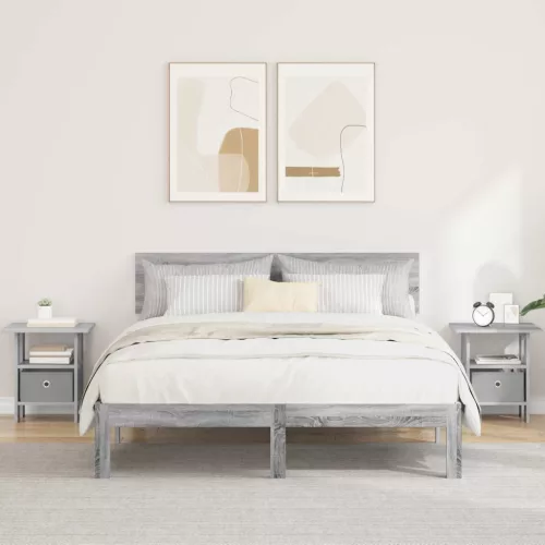  Éjjeli asztal 2 pcs Szürke Sonoma 41 x 40 x 45 cm Faanyag