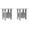  Éjjeli asztal 2 pcs Szürke Sonoma 41 x 40 x 45 cm Faanyag