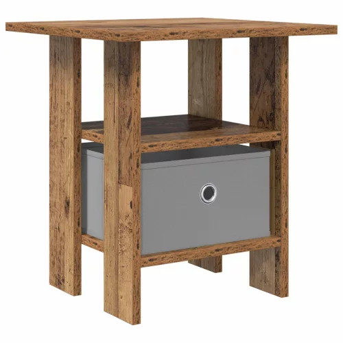  Éjjeli asztal fiókkal Öreg fa 41 x 40 x 45 cm Faanyag