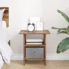  Éjjeli asztal fiókkal Öreg fa 41 x 40 x 45 cm Faanyag