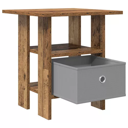  Éjjeli asztal fiókkal 2 pcs Öreg fa 41 x 40 x 45 cm Faanyag