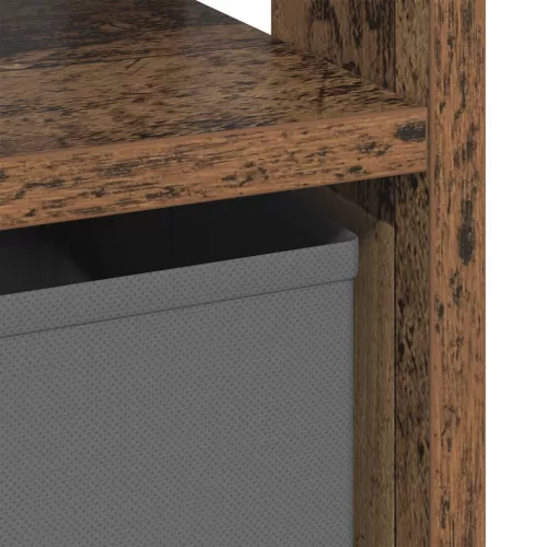  Éjjeli asztal fiókkal 2 pcs Öreg fa 41 x 40 x 45 cm Faanyag