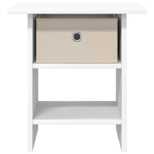  Éjjeli asztal fiókkal Fehér 41 x 40 x 45 cm Faanyag