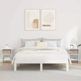    Éjjeli asztal fiókkal 2 pcs Fehér 41 x 40 x 45 cm Faanyag