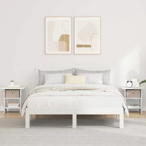  Éjjeli asztal fiókkal 2 pcs Fehér 41 x 40 x 45 cm Faanyag