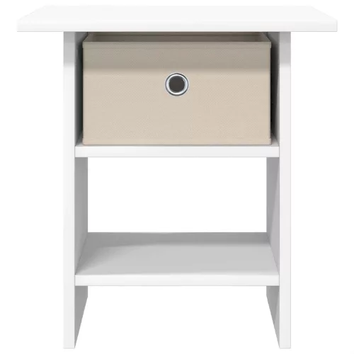  Éjjeli asztal fiókkal 2 pcs Fehér 41 x 40 x 45 cm Faanyag