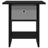  Éjjeli asztal fiókkal Fekete tölgy 41 x 40 x 45 cm Faanyag