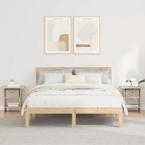  Éjjeli asztal 2 pcs Sonoma tölgy 41 x 40 x 45 cm Faanyag