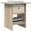  Éjjeli asztal 2 pcs Sonoma tölgy 41 x 40 x 45 cm Faanyag