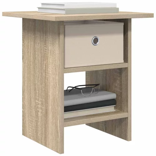  Éjjeli asztal 2 pcs Sonoma tölgy 41 x 40 x 45 cm Faanyag