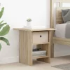  Éjjeli asztal 2 pcs Sonoma tölgy 41 x 40 x 45 cm Faanyag