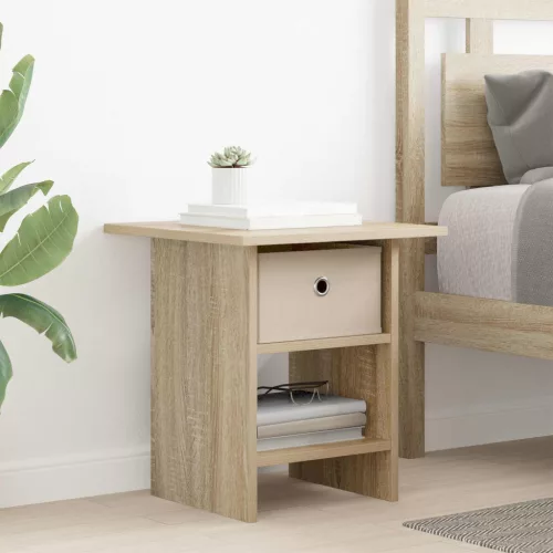  Éjjeli asztal 2 pcs Sonoma tölgy 41 x 40 x 45 cm Faanyag