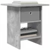  Éjjeli asztal 2 pcs Beton Szürke 41 x 40 x 45 cm Faanyag