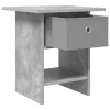  Éjjeli asztal 2 pcs Beton Szürke 41 x 40 x 45 cm Faanyag