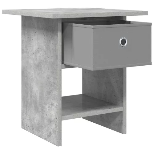  Éjjeli asztal 2 pcs Beton Szürke 41 x 40 x 45 cm Faanyag