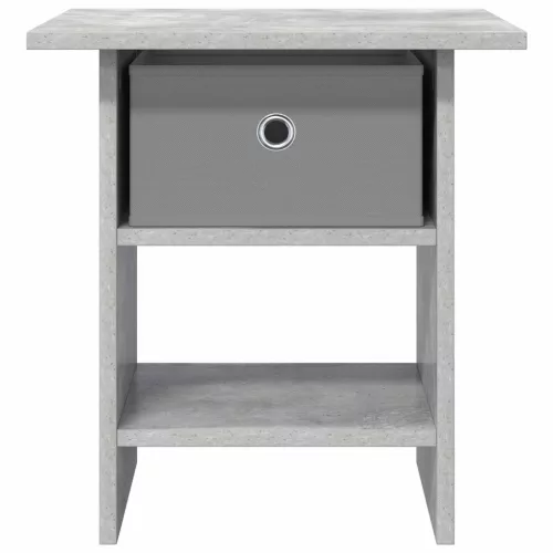  Éjjeli asztal 2 pcs Beton Szürke 41 x 40 x 45 cm Faanyag