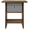  Éjjeli asztal fiókkal Füstölt tölgy 41 x 40 x 45 cm Faanyag
