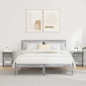  Éjjeli asztal 2 pcs Szürke Sonoma 41 x 40 x 45 cm Faanyag