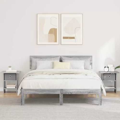  Éjjeli asztal 2 pcs Szürke Sonoma 41 x 40 x 45 cm Faanyag