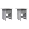  Éjjeli asztal 2 pcs Szürke Sonoma 41 x 40 x 45 cm Faanyag