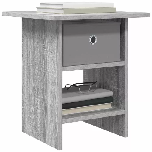  Éjjeli asztal 2 pcs Szürke Sonoma 41 x 40 x 45 cm Faanyag