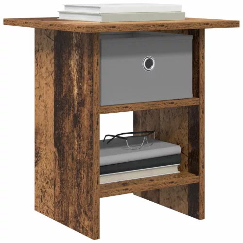  Éjjeli asztal fiókkal Öreg fa 41 x 40 x 45 cm Faanyag