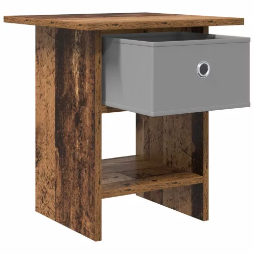  Éjjeli asztal fiókkal Öreg fa 41 x 40 x 45 cm Faanyag