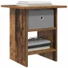  Éjjeli asztal fiókkal 2 pcs Öreg fa 41 x 40 x 45 cm Faanyag