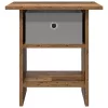  Éjjeli asztal fiókkal 2 pcs Öreg fa 41 x 40 x 45 cm Faanyag