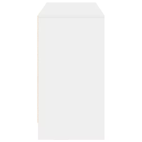  Asztal fiókkal polcokkal Fehér 100 x 40 x 75 cm Faanyag