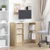  Asztal fiókkal polcokkal Sonoma tölgy 100 x 40 x 75 cm Faanyag