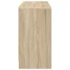 Asztal fiókkal polcokkal Sonoma tölgy 100 x 40 x 75 cm Faanyag