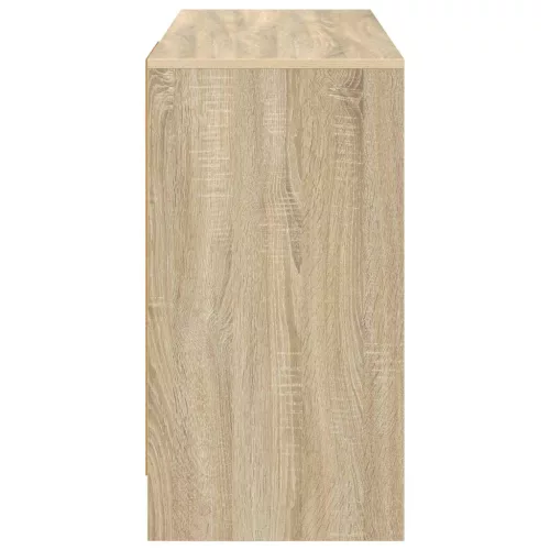  Asztal fiókkal polcokkal Sonoma tölgy 100 x 40 x 75 cm Faanyag
