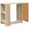  Asztal fiókkal polcokkal Sonoma tölgy 100 x 40 x 75 cm Faanyag