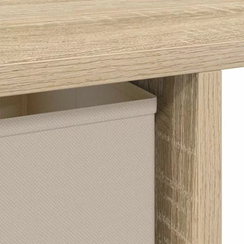  Asztal fiókkal polcokkal Sonoma tölgy 100 x 40 x 75 cm Faanyag