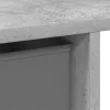  Asztal fiókkal polcokkal Beton Szürke 100 x 40 x 75 cm Faanyag