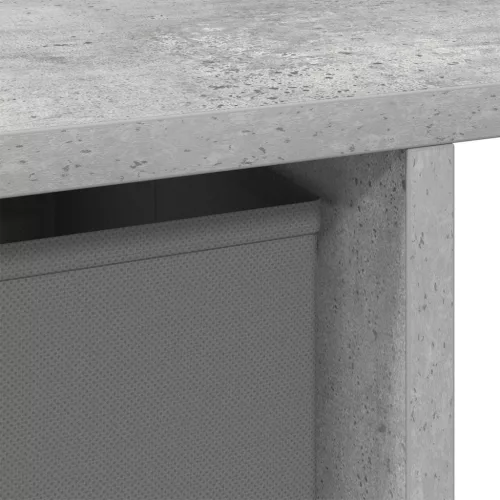  Asztal fiókkal polcokkal Beton Szürke 100 x 40 x 75 cm Faanyag