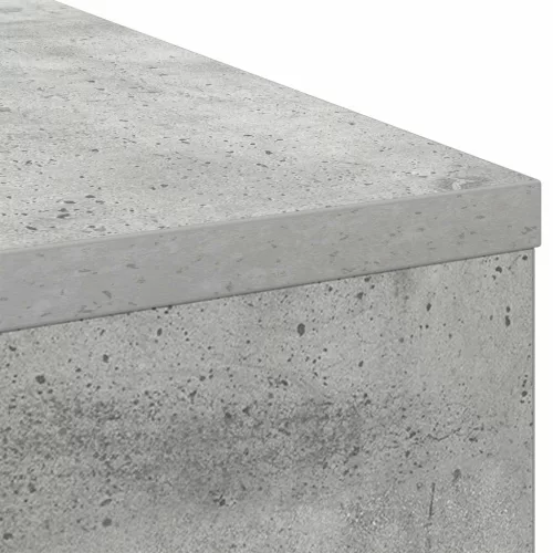  Asztal fiókkal polcokkal Beton Szürke 100 x 40 x 75 cm Faanyag