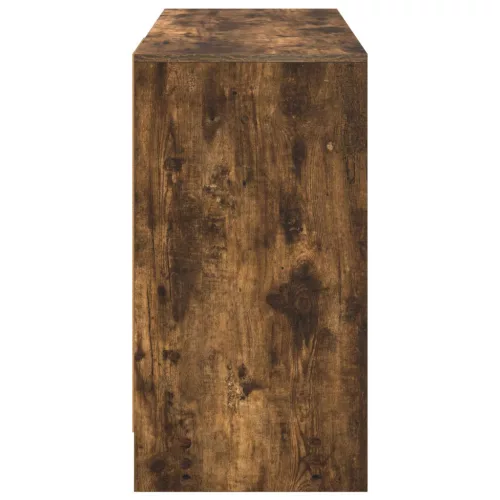  Asztal fiókkal polcokkal Füstölt tölgy 100 x 40 x 75 cm Faanyag