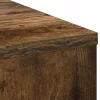  Asztal fiókkal polcokkal Füstölt tölgy 100 x 40 x 75 cm Faanyag