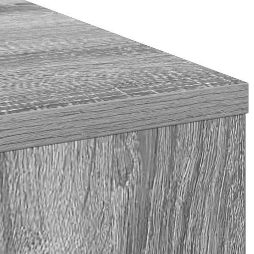  Asztal fiókkal polcokkal Szürke Sonoma 100 x 40 x 75 cm Faanyag