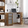  Asztal fiókkal polcokkal Öreg fa 100 x 40 x 75 cm Faanyag