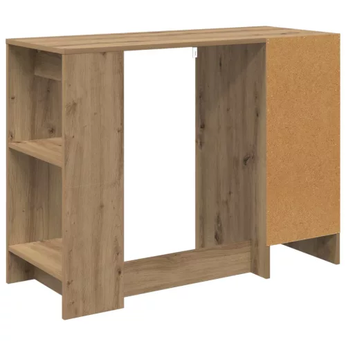  Asztal fiókkal polcokkal Artisan tölgy 100 x 40 x 75 cm Faanyag